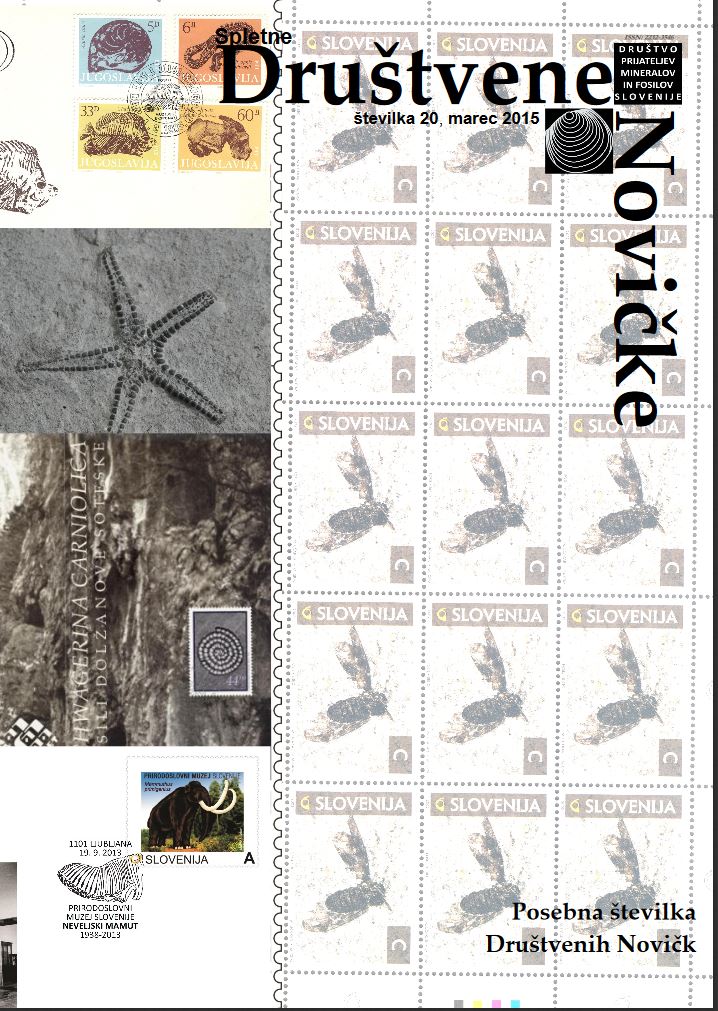Cover of Paleontologie auf Slovenischen Briefmarken
