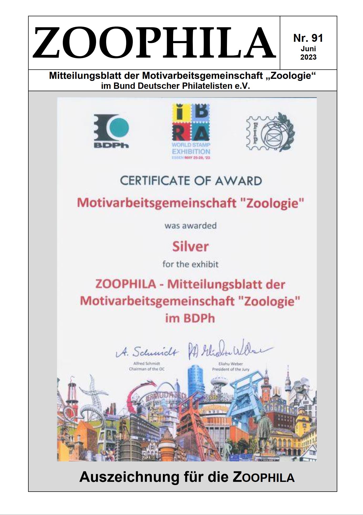 Titelbild Zoophila 91